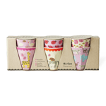 Rice - Melamine Cups with Wildlife Prints - Pink - Small