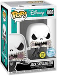 Figurine Funko Pop - L'étrange Noël De M. Jack [Disney] N°808 - Jack Skellington - Glow In The Dark (63625)