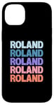 Coque pour iPhone 14 Plus Funny Modern Repeated Text Design Roland