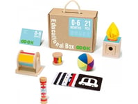 Tooky Toys Xxl Montessori Educational 6In1 Sensorisk Låda 0-6 Månader