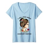 Womens A well-read woman is a dangerous creature V-Neck T-Shirt