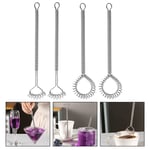 4Pcs Mixing Ergonomic Hand Beater Mixing Tool Wire Whisk for Daily Mixing Home