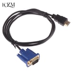 Câble convertisseur vidéo HDMI vers VGA HD 1080P,adaptateur mâle pour PC portable S10 DMI vers VGA