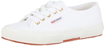 Superga Unisex Cotu Classic Trainers Trainers, White Gold, 10 UK