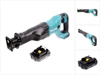 Makita DJR 186 ZY1 18 V Akkusaha 1,5 Ah akulla, ilman laturia