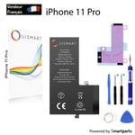 OuiSmart® BATTERIE POUR IPHONE 11 PRO INTERNE NEUVE DE REMPLACEMENT AVEC OUTILS 