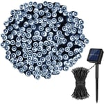 (Valkoinen) Solar String Fairy Light LED Vedenpitävä Outdoor Garland Solar Power Street Lamp Festoon Joulujuhla puutarhan sisustukseen