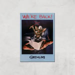 Gremlins We're Back Poster Giclee Art Print - A3 - Print Only