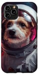 Coque pour iPhone 11 Pro Parson Russell Terrier Space Dog astronaute