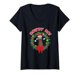 South Park Mr. Hankey Howdy Ho Christmas Wreath T-Shirt avec Col en V