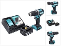 Makita DHP 487 RG1 akkuiskuporakone 18 V 40 Nm ja akku 6,0 Ah sekä laturi