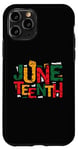 Coque pour iPhone 11 Pro Juneteenth, Droits de l'homme, Mois de l'histoire des Noirs, Liberté 1865