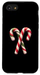 Coque pour iPhone SE (2020) / 7 / 8 Canne à sucre de Noël classique festive, motif bonbon