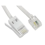 BT to Modem Cable (RJ11 - BT Phone Socket) 10 Metres