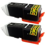 2x PGI570XL Black 24ml Ink Cartridges For Canon PIXMA TS6050 TS6051 Printer