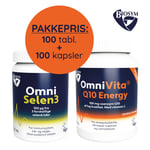 OmniSelen og Q10 fra Biosym 100 tab +100 kaps