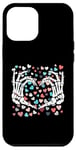 iPhone 12 Pro Max Skeleton Hand Heart Funny Bones Valentine's Day Men Women Case