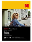 Kodak Picture Paper 9891266 kiiltävä valokuvapaperi, A4, 230g/m², 25 arkkia