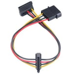 30cm Akasa AK-CBPW01-30 4-pin Molex to 2x SATA Power Connectors (Males to Female