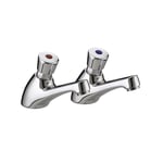 Bristan Non Concussive Basin Taps, Chrome