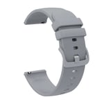 Nya 18mm 20mm 22mm armband för Garmin Venu 2S armband Vivoactive 3 4S 4 Forerunner 245 645 Galaxy Watch 4 Classic 42 46mm silikon grå silikon grå Silicone Grey 18mm