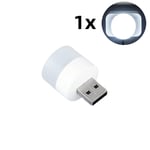 Mini lampe LED USB Portable 5V 1.2W,lumière vive,pour la maison,le bureau,avec batterie externe,pour PC Portable,Notebook,4 à 1 pièces - Type 1x Cool White