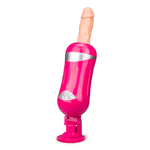 Extreme fucking machine with realistic dildo