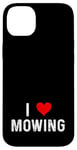 Coque pour iPhone 14 Plus I Love Mowing – Heart – Tondeuse à gazon pour gazon