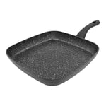 Blackmoor 66170 Classic 28cm Griddle Pan/Non-Stick Coating/Cool Touch Handle/Suitable for Induction, Electric and Gas Hobs/Black Colour