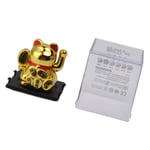 Solar Powered Waving Cat Eco Friendly Fortune Cat 2 Inch Lovely Mini For Home