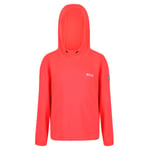 Regatta Barn / Eugina Hooded Fleece 7-8 Years Fiery Coral