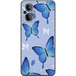 Mobilcover til OnePlus Nord N20 5G med Blå sommerfugle motiv