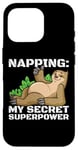 iPhone 16 Pro Napping Superpower Power Nap Lazy Pajama Day Sleep Sloth Case