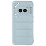 Avizar Case for Nothing Phone 2a Textured Silicone embossed design, Pale Blue