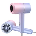 Sèche-Cheveux Professionnel Ionique 1200W pour un Séchage Rapide Avec Bouton de Chauffage-Refroidissement et Diffuseur