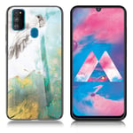 Fantasy Marmor Samsung Galaxy M30s skal - Flygande Duva