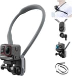 Support de Cou Magnétique Max pour GoPro,Support de Selfie Rotatif à 360° avec Attache Rapide et Sangle Fixe pour Gopro Hero 12/11/10/9, Insta360, DJI Action.[G697]