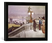 'Encadré Image de AKG Anonymous Kaiser Franz Joseph dans Budapest, Art Impression dans Le Cadre de Haute qualité Photos Fait Main, 40 x 30 cm, Noir Mat