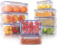 KICHLY Plastic Airtight Food Storage Containers - Plastic Food Containers with L