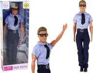 Leantoys Baby Doll Man Kevin Elegant Outfit Blå Skjorta