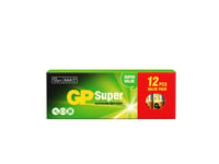 GP Super Alkaline AAA-batteri, LR03, 12-pack