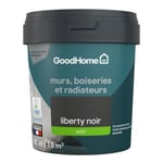 Peinture résistante murs, boiseries et métal GoodHome noir Liberty satin 0,75L