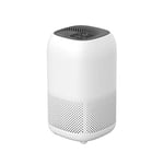 Amazon Basics - Purificateur d'air, Couvre jusqu'à 12 m², Filtres à air True HEPA et au charbon, CADR 100 m²/h, Élimine 99,97 % des allergènes (pollen, poussière, fumée), Prise européenne, Blanc