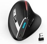 Souris Sans Fil Souris Ergonomique Sans Fil Gamer Peut Être Chargé Vous Pouvez Personnaliser Les Touches De Raccourci Apporter 8 Clés Et 5 Niveaux Dpi Réglables Connexion Bluetooth¿Noir¿