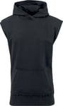 Urban Classics Open Edge Sleeveless Hoodie Hooded sweater black