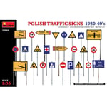 POLISH TRAFFIC SIGNS 1930-40s KIT 1:35 Miniart Kit Diorami Modellino