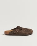 BIRKENSTOCK Boston Soft Footbed Mocca Suede