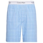 Calvin Klein Men's Sleep Short Pyjama Bottoms, Blu (Modern Window- Blue Bay WN6), Medium (Size:M)