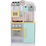 Teamson Kids - Cuisine en Bois pour Enfants Little Chef Florence avec Accessoires, Multicolore - White