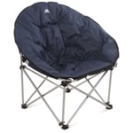 Trespass Folding Moon Chair Round Cushioned Camping Seat Oversized Tycho